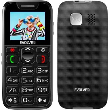Evolveo - EasyPhone, telefon komórkowy dla seniorów, czarny