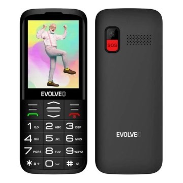 Evolveo - EasyPhone XO, telefon dla seniorów, czarny