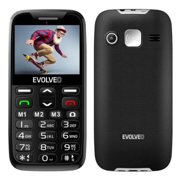 Evolveo - EasyPhone XR, 4G telefon komórkowy dla seniorów, czarny