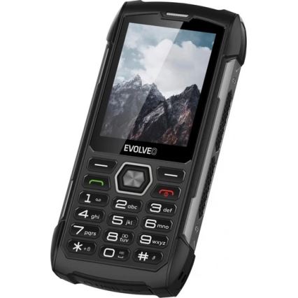 Evolveo - StrongPhone H1, wodoodporny Dual SIM telefon, czarno-  szary