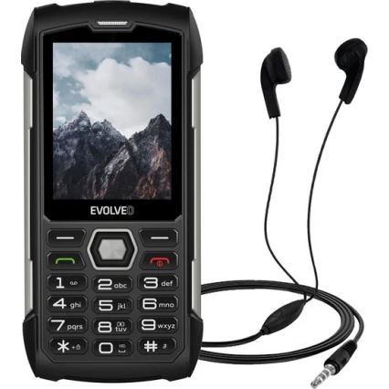 Evolveo - StrongPhone H1, wodoodporny telefon Dual SIM czarny/srebrny