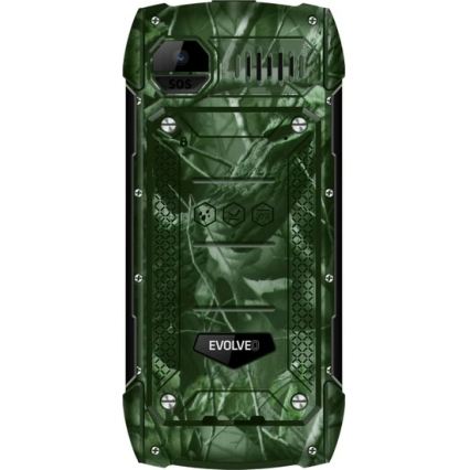 Evolveo - StrongPhone H1, wodoodporny telefon Dual SIM w kamuflażu myśliwskim