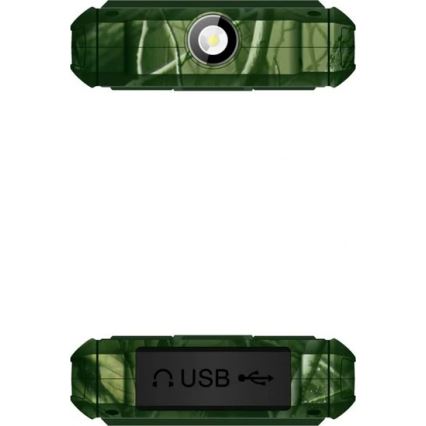 Evolveo - StrongPhone H1, wodoodporny telefon Dual SIM w kamuflażu myśliwskim