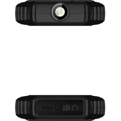 Evolveo - StrongPhone Q1, wodoodporny telefon Dual SIM, czarno-pomarańczowy