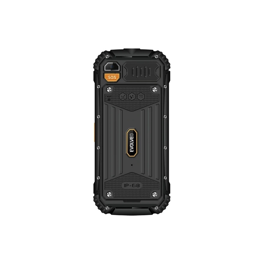 Evolveo - StrongPhone Q1 wodoodporny telefon Dual SIM czarny/pomarańczowy