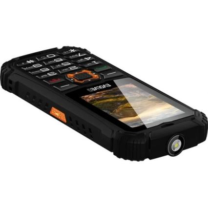 Evolveo - StrongPhone Q1 wodoodporny telefon Dual SIM czarny/pomarańczowy
