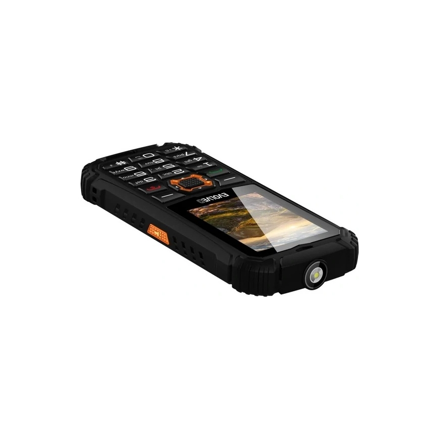 Evolveo - StrongPhone Q1 wodoodporny telefon Dual SIM czarny/pomarańczowy