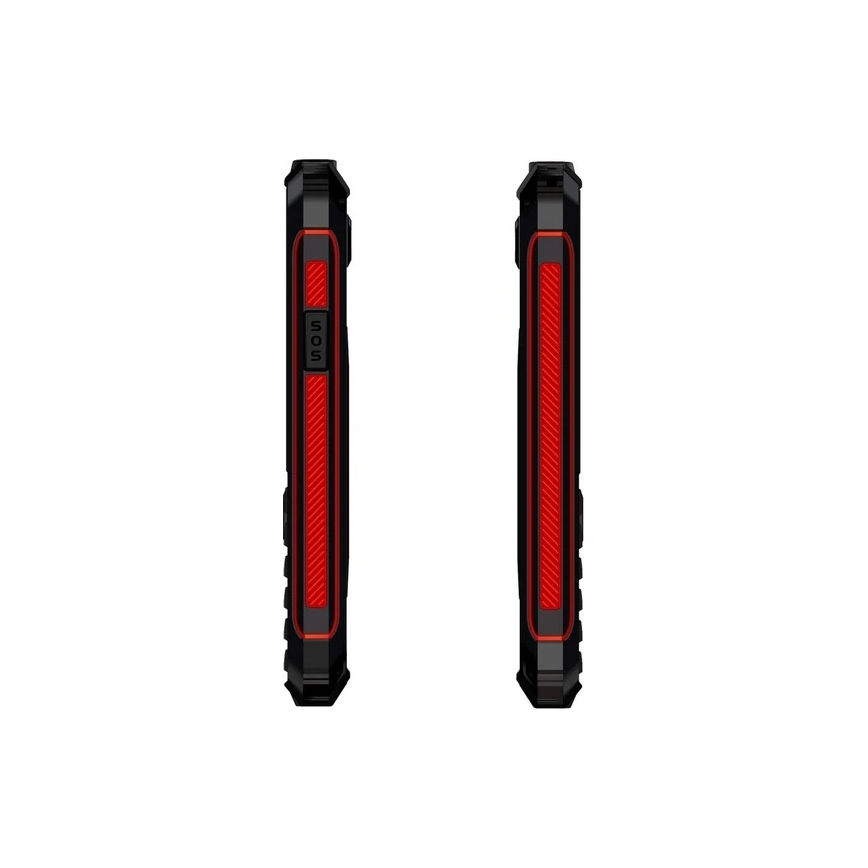 Evolveo - StrongPhone W4, wodoodporny telefon Dual SIM, czarno-czerwony