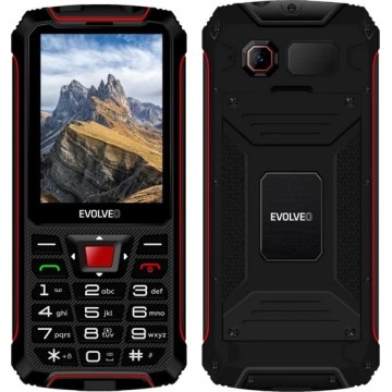 Evolveo - StrongPhone W4, wodoszczelny telefon Dual SIM, czarno-czerwony