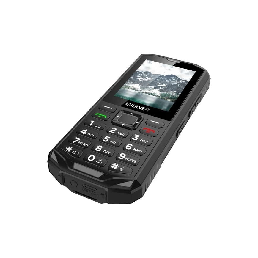 Evolveo - StrongPhone X5, wodoszczelny telefon Dual SIM czarny/szary