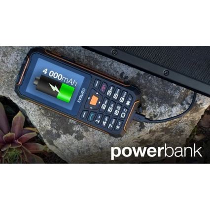 Evolveo - StrongPhone Z6, wodoodporny telefon Dual SIM, czarno-pomarańczowy