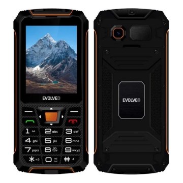 Evolveo - StrongPhone Z6 wodoodporny telefon Dual SIM czarny/pomarańczowy