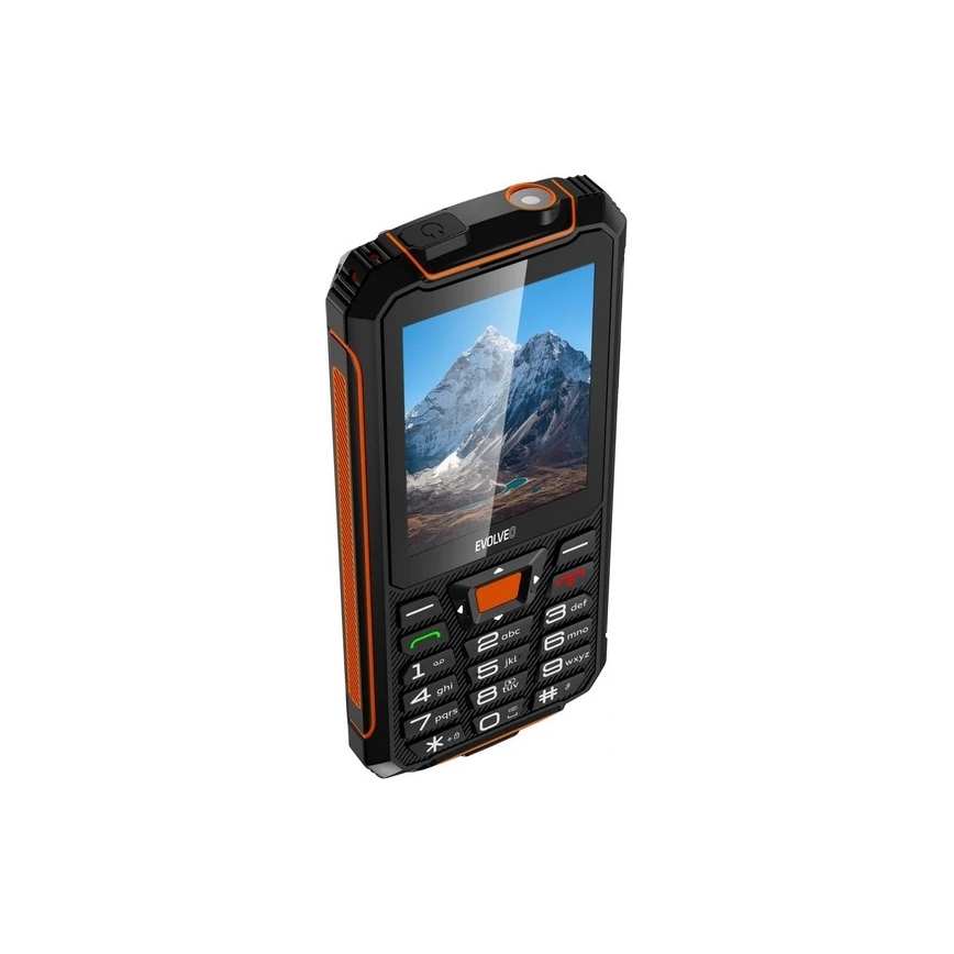 Evolveo - StrongPhone Z6 wodoodporny telefon Dual SIM czarny/pomarańczowy