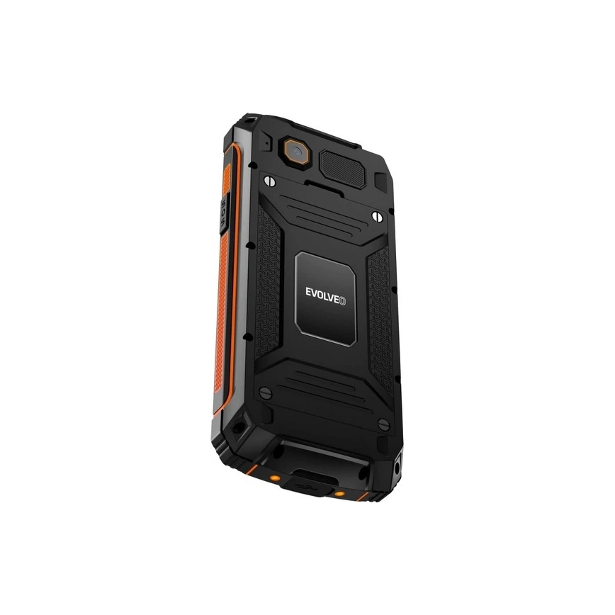 Evolveo - StrongPhone Z6 wodoodporny telefon Dual SIM czarny/pomarańczowy