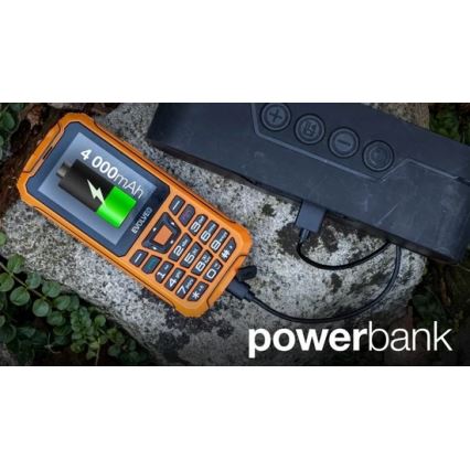 Evolveo - StrongPhone Z6, wodoodporny telefon Dual SIM, pomarańczowy