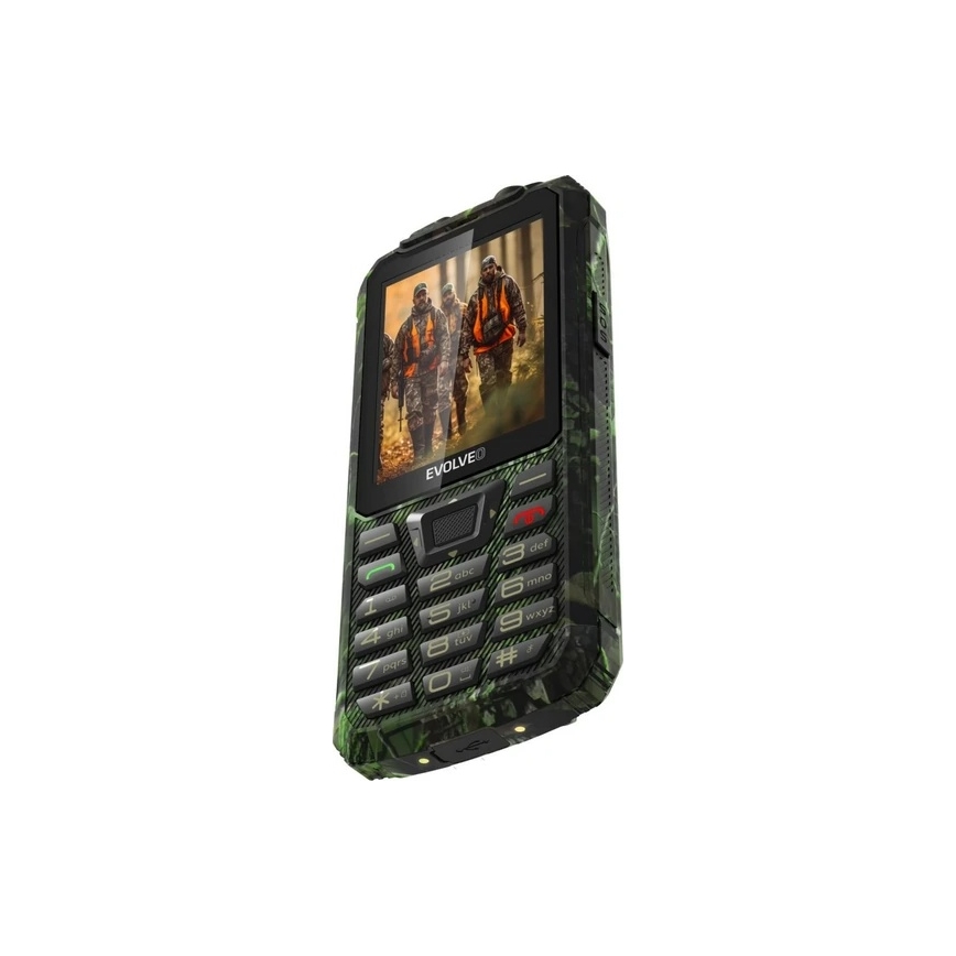 Evolveo - StrongPhone Z6 wodoodporny telefon Dual SIM w kamuflażu myśliwskim