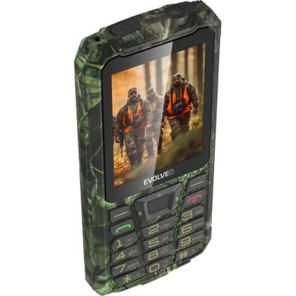 Evolveo - StrongPhone Z6 wodoodporny telefon Dual SIM w kamuflażu myśliwskim