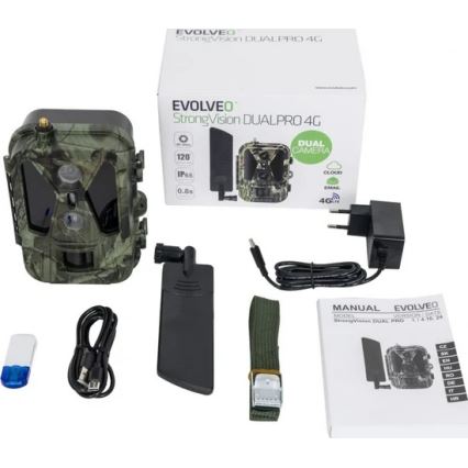 Evolveo - StrongVision Dual PRO 4G, fotopułapka z przesyłaniem zdjęć, 16 GB