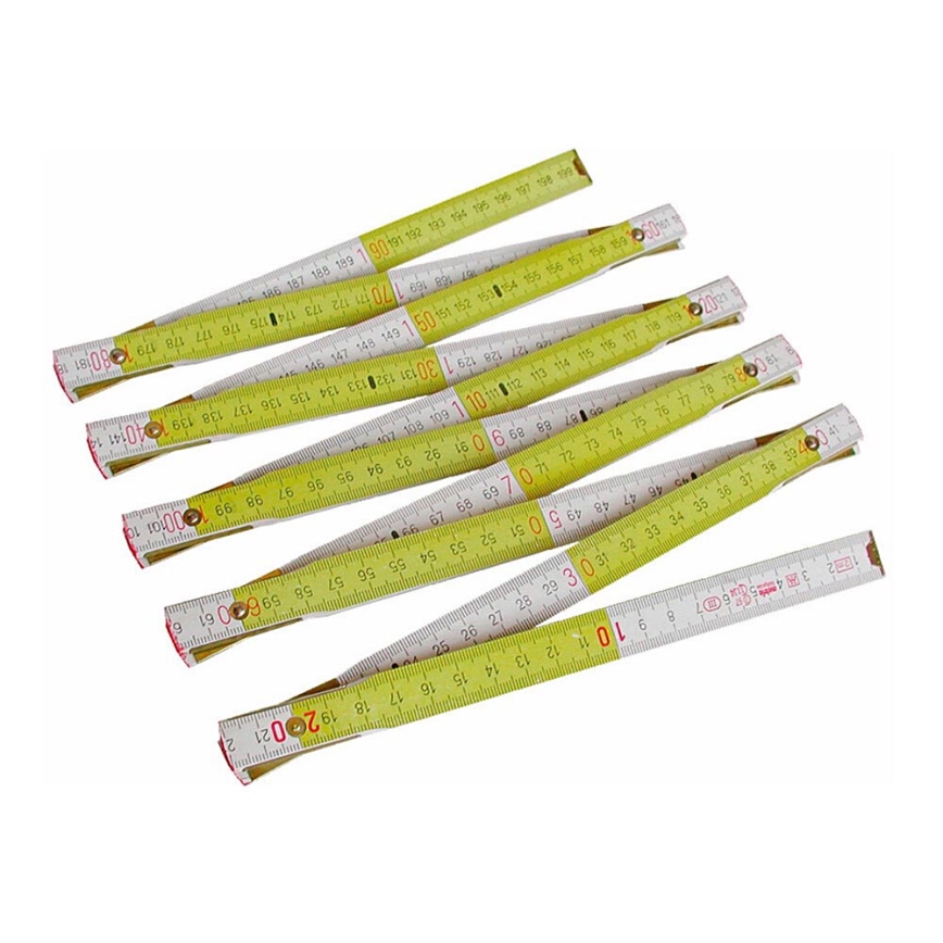 Extol - Drewniana składana miarka 2 m