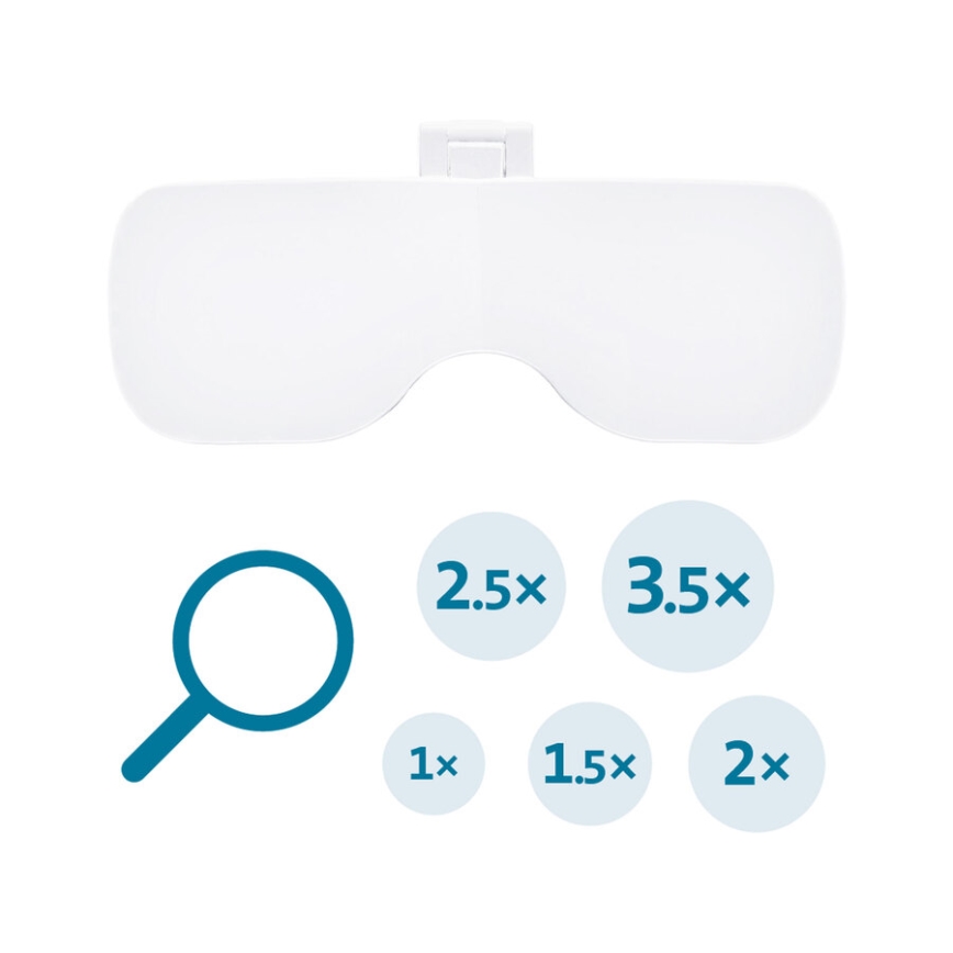 Extol - Ładowalne okulary z lupą i oświetleniem LED/300 mAh