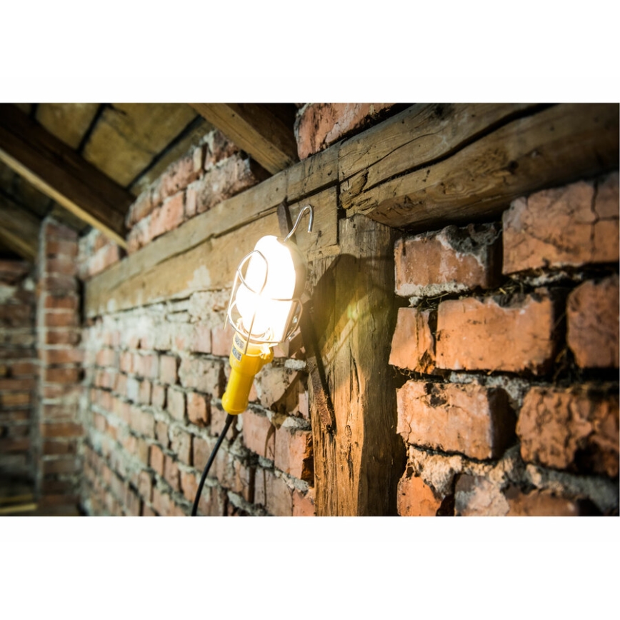 Extol - Lampa przenośna z zaciskiem 1xE27/60W/230V