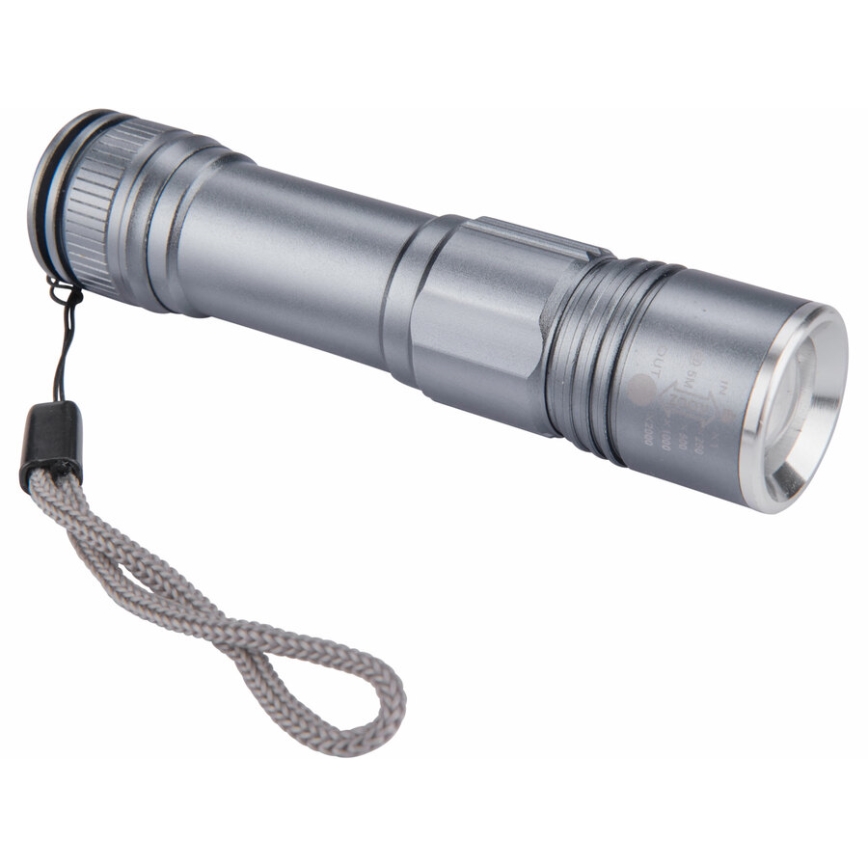 Extol - Latarka LED akumulatorowa LED/2000 mAh/3,7V matowy chrom