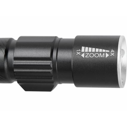 Extol - Latarka LED akumulatorowa LED/3W/450 mAh/3,7V czarna