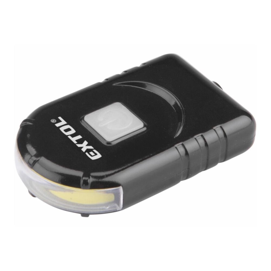 Extol - Latarka LED na czapkę z klipsem, ładowalna LED/500 mAh