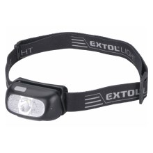 Extol - LED Czołówka LED/5W/1000 mAh/3,7V IPX5 czarna