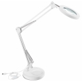 Extol - LED Lampa stołowa ściemnialna ze szkłem powiększającym LED/7,6W/5V 2900/4500/7500K biała