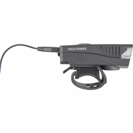 Extol - LED Latarka akumulatorowa z klaksonem rowerowym LED/5W/1200 mAh/3,7V IPX4