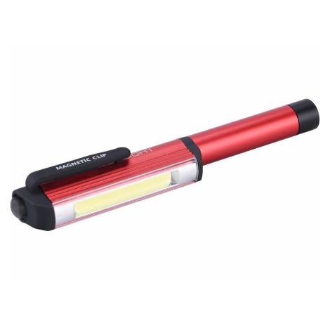 Extol - LED Ołówek ze światłem LED/3W/3xAAA czerwony/czarny