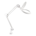 Extol - LED ściemnialna lampa biurkowa z lupą LED/10W/230V biała