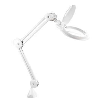 Extol - LED ściemnialna lampa biurkowa z lupą LED/10W/230V biała