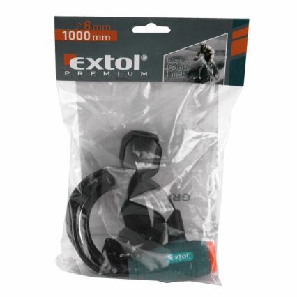 Extol Premium- Blokada rowerowa z żyłką 8x1000 mm