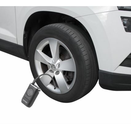 Extol Premium - Cyfrowy kompresor kieszonkowy 4000 mAh 7,4V czarny