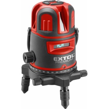 Extol Premium - Laser liniowy krzyżowy samopoziomujący 5V/5200 mAh IP54