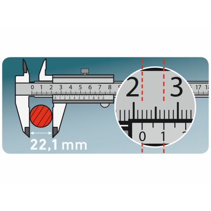 Extol Premium - Przesuwna miara metalowa 0-150 mm