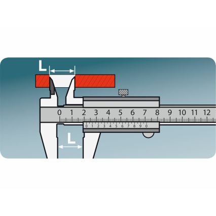 Extol Premium - Przesuwna miara metalowa 0-150 mm