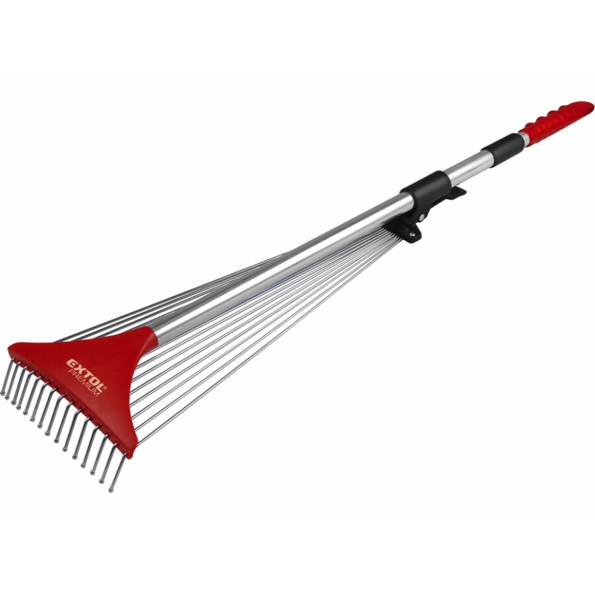 Extol Premium - Regulowane grabie z teleskopowym uchwytem 80-158 cm