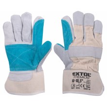 Extol Premium - Rękawice robocze rozmiar 10"-10,5" biało/niebieskie