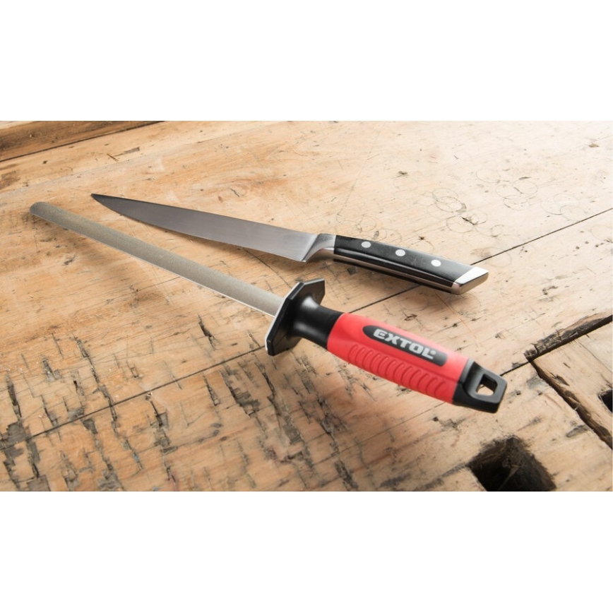 Extol Premium - Stal do ostrzenia z warstwą pyłu diamentowego 26 cm P400