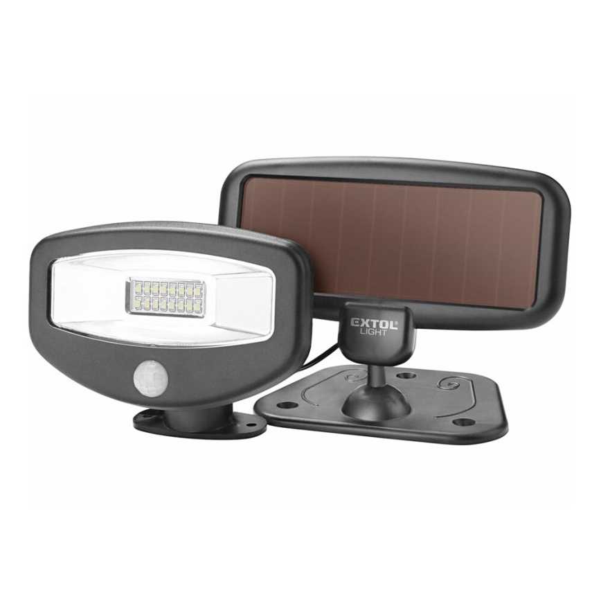 Extol - Reflektor solarny LED z czujnikiem LED/500 mAh/3,7V IPX4