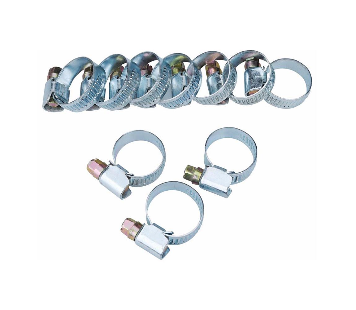 Extol - SET 10x Opaska na wąż 12-22 mm ze stali nierdzewnej