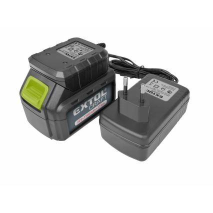 Extol - Wiertarko-wkrętarka akumulatorowa 1500 mAh 16V czarno-zielona