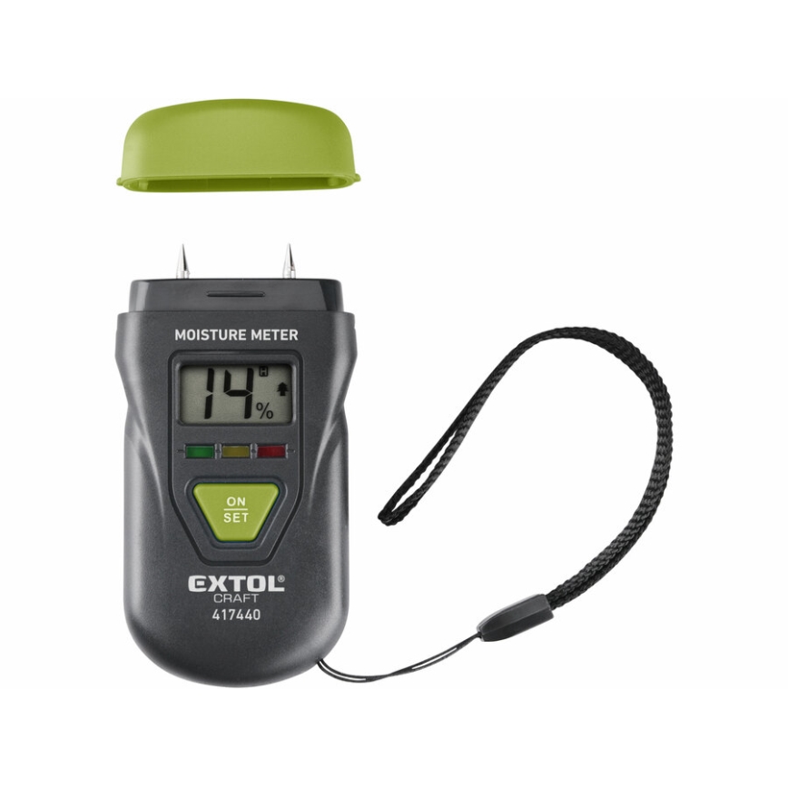 Extol - Wilgotnościomierz z wyświetlaczem LCD 4xLR44