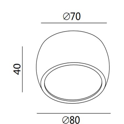 Fabas 3428/71/102 - LED Oprawa punktowa VASTO LED/7W/230V