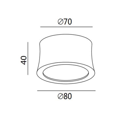 Fabas 3440/71/102 - Oprawa punktowa LED PONZA LED/7W/230V