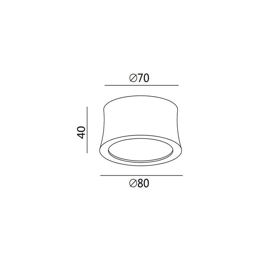Fabas 3440/71/102 - Oprawa punktowa LED PONZA LED/7W/230V