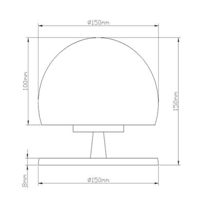 Fabas 3570-30-138 - LED Lampa stołowa ściemnialna MORGANA 1XG9/3W/230V